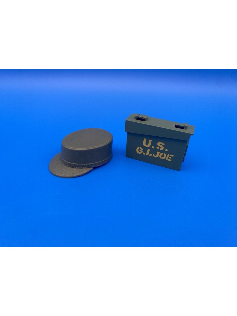 Hasbro Pair of Vintage GI Joe Toy Accessories - Hat & Ammo Box
